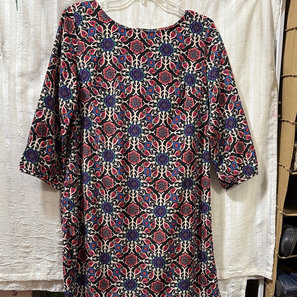 Old Navy ¾  Sleeve Floral Dress w/Zipper Back - Size M